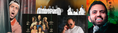 Stavros Halkias, Akaash Singh, Adam Ray, Temptations & Four Tops, and Dinosaur Improv Live!